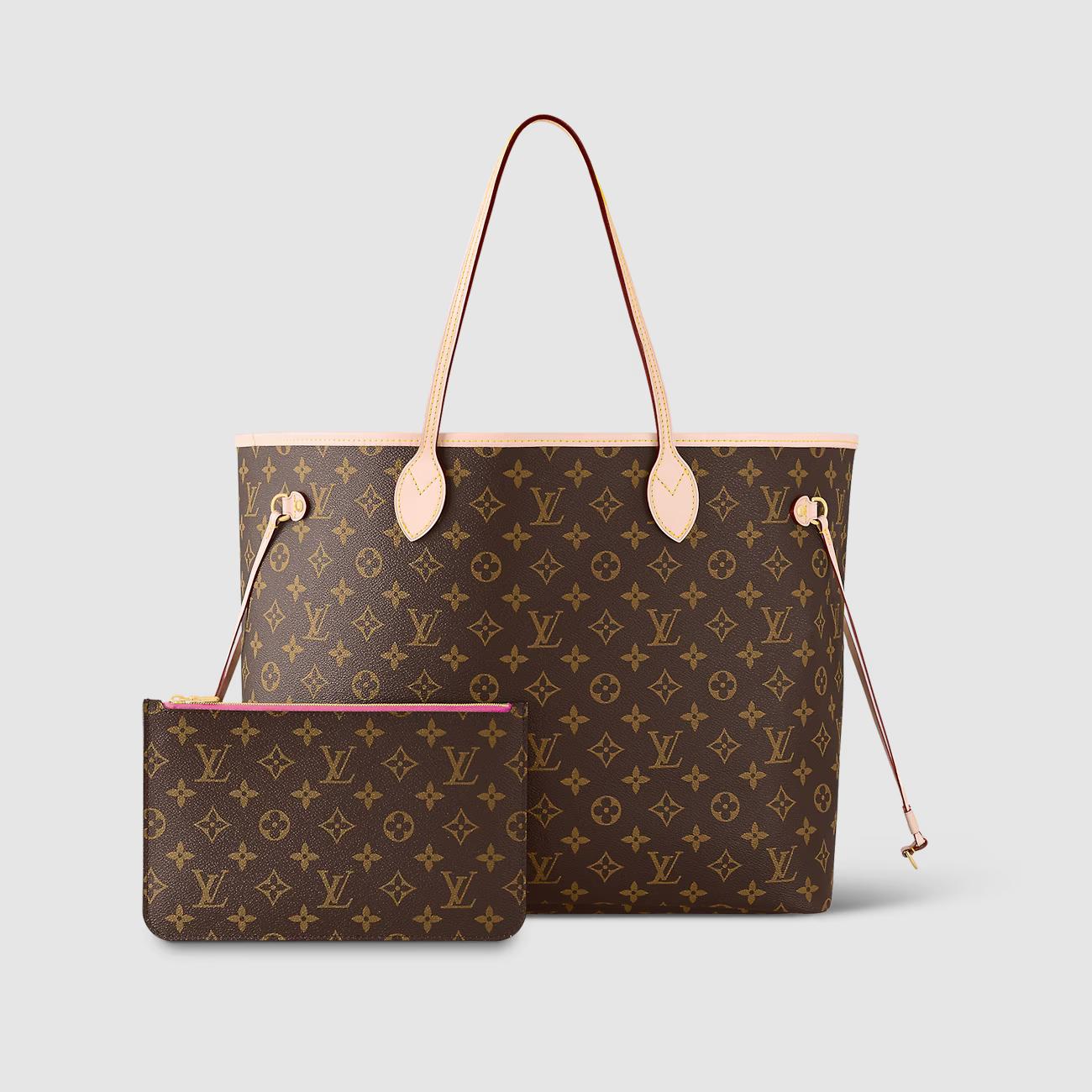 Túi Louis Vuitton Neverfull GM Nữ Monogram Hồng